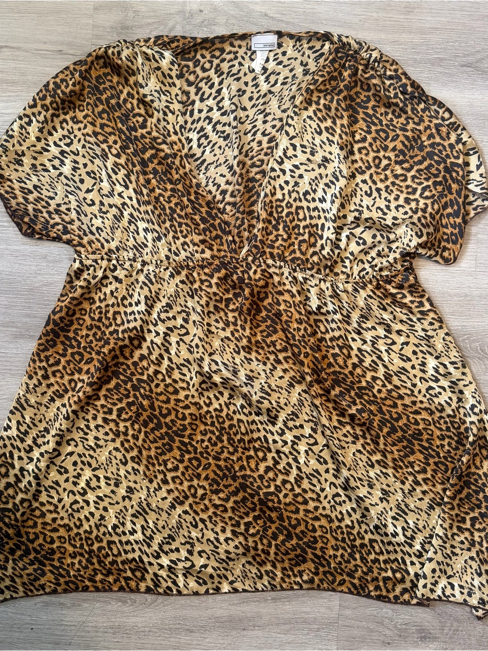 & Other Stories Leopard Print V-Neck Tunic - Brown/Cream